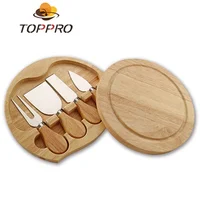 

China manufacturer newly cheese knife set with bamboo cheese cutting board