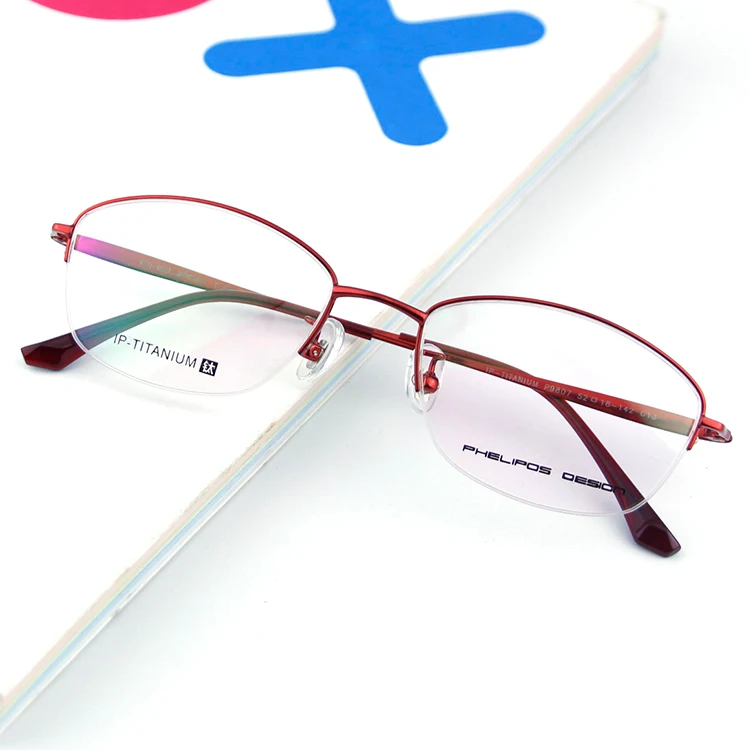 

2020 Promotional Various Durable Using Eye Sheet Women Titanium Optical Frames, As picture