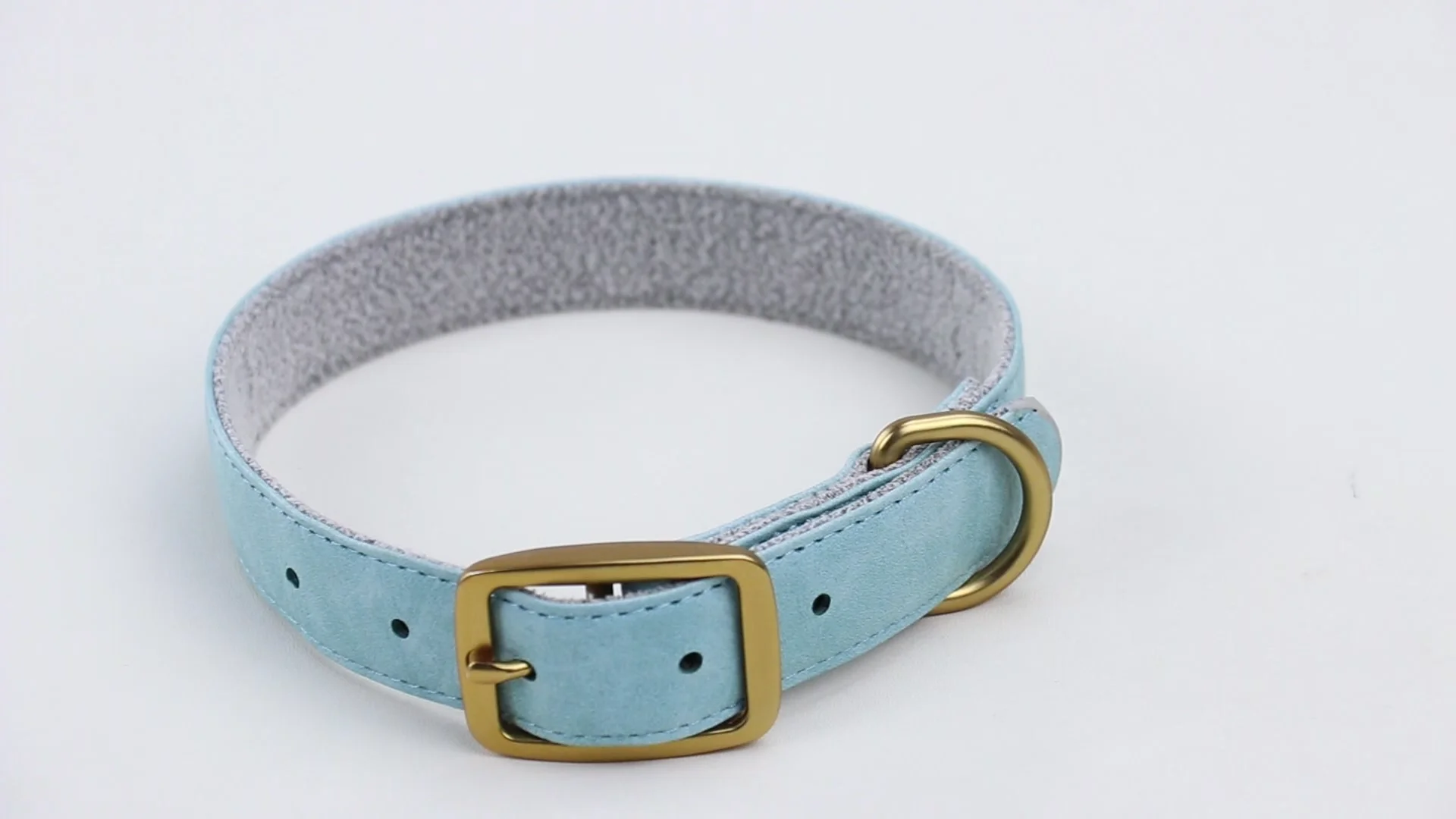 定制品牌豪华宠物pu皮革狗项圈皮带套装小狗