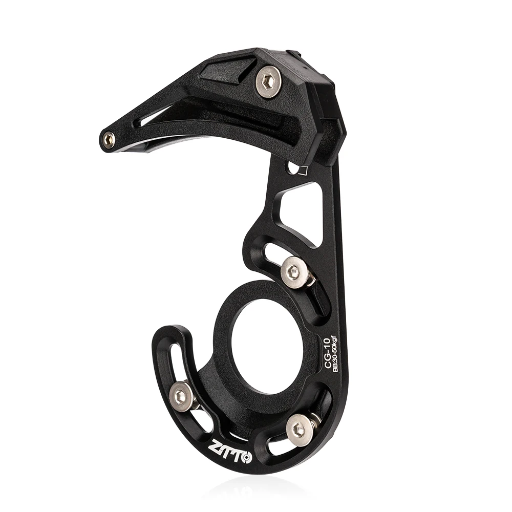 

ZTTO MTB Chain Guide BB Mount 1x Mountain Bike Pulley Wheel Enduro Stabilizer Bicycle 32-38T Range Chain Protector, Black