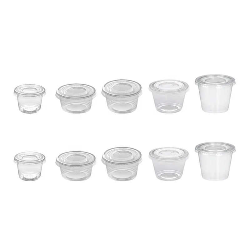 Disposable 2oz Plastic Sauce Cups With Lids - Buy Souce Cups With Lid,2 ...