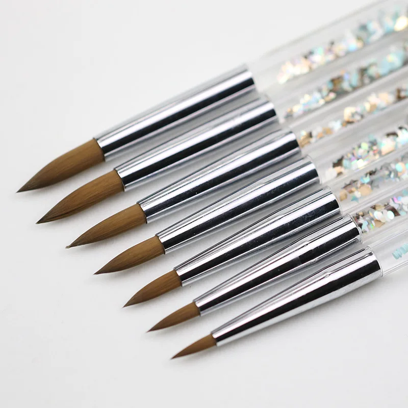 

Beautiful Glitter Nylon Hair Nail Gel Builder Painting Dotting Pen Nail Acrylic Brush