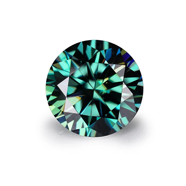 

Starsgem High Quality Round Brilliant Cut Loose green color Moissanite Diamonds For Jewelry.