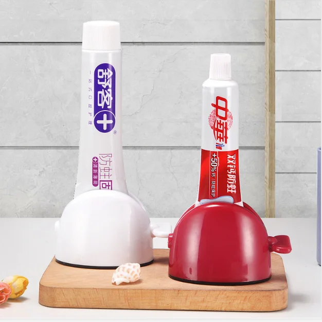 

Shenzhen promotional gifts new toothpaste cleanser extruder, White /red