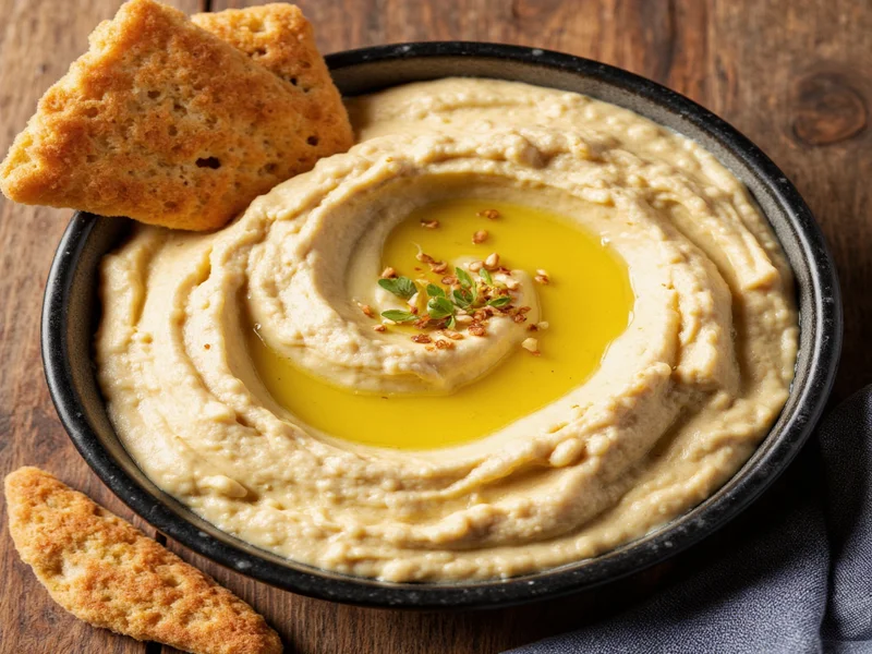 homemade hummus no tahini