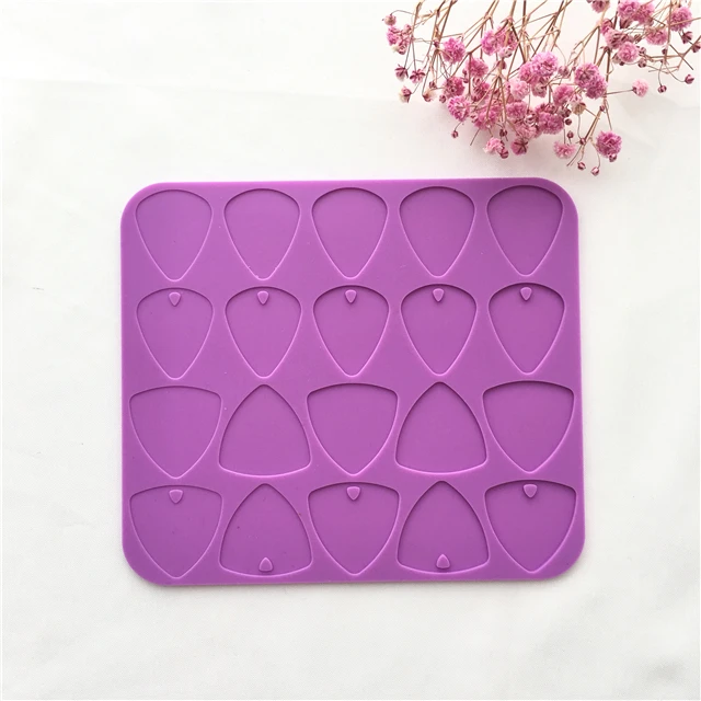 

J078 Free Sample Best Seller DIY Resin Different Shpae Guitar Picks Silicone Molds