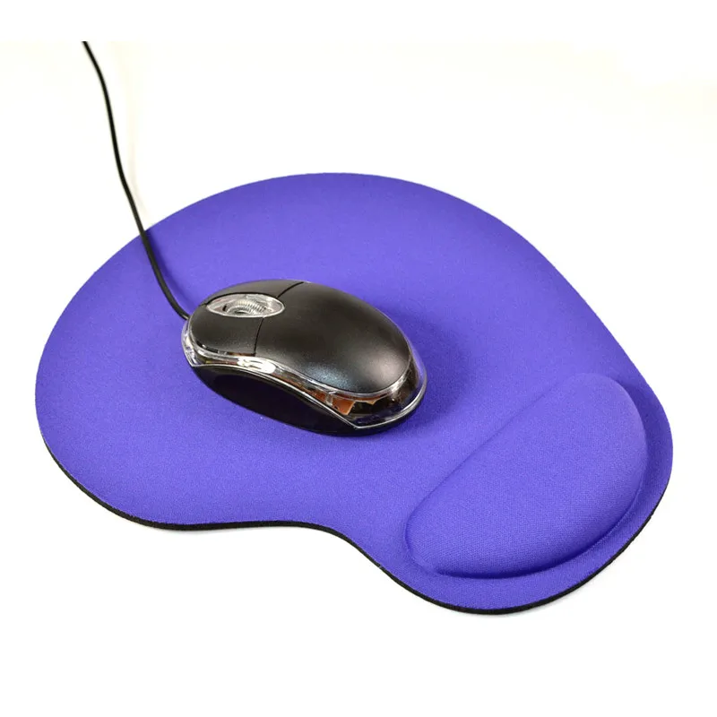 

New Small Feet Shape Support Wrist Comfort Mat Soild Color Computer Games Mousepad Creative EVA Soft Mouse Pad 1 Pc, Green,blue,orange,red,rose red
