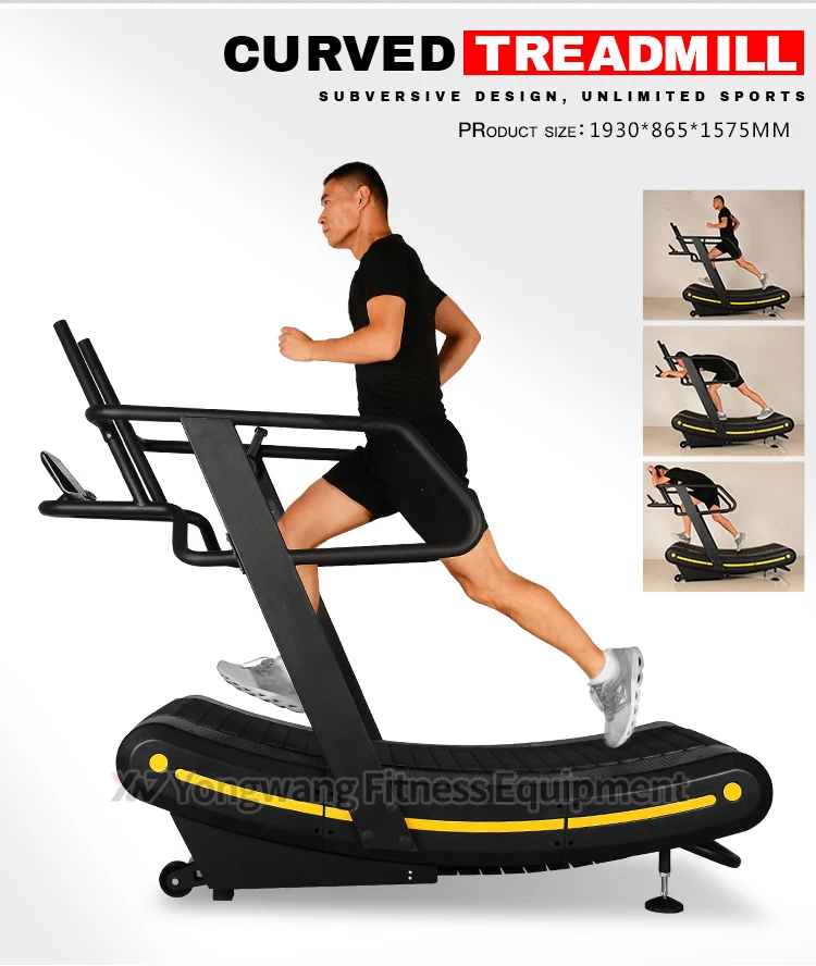 Hot Sell Curved Treadmill Wholesale Commercial Fitness Running