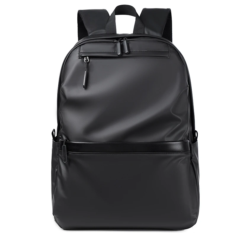 Custom Logo Nylon Material Waterproof Outdoor Casual Sport Simple Black Laptop Backpack