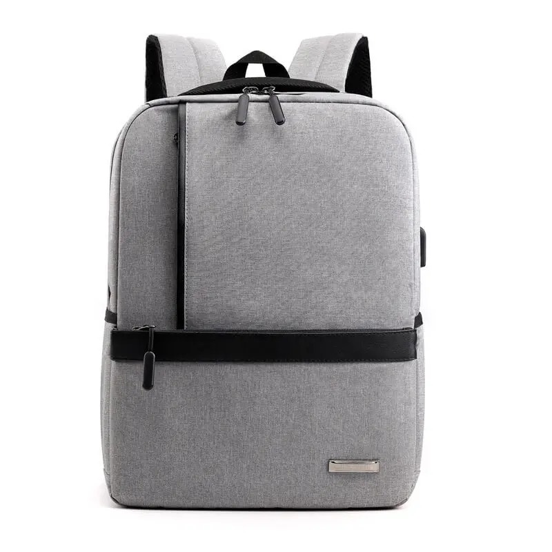 

Y0178 Wholesale waterproof nylon back pack student bag laptop backpack with usb charging port