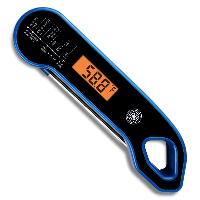 

Waterproof Instant Read Digital Cooking Thermometer for Kitchen BBQ Smoker Grilling with Backlight