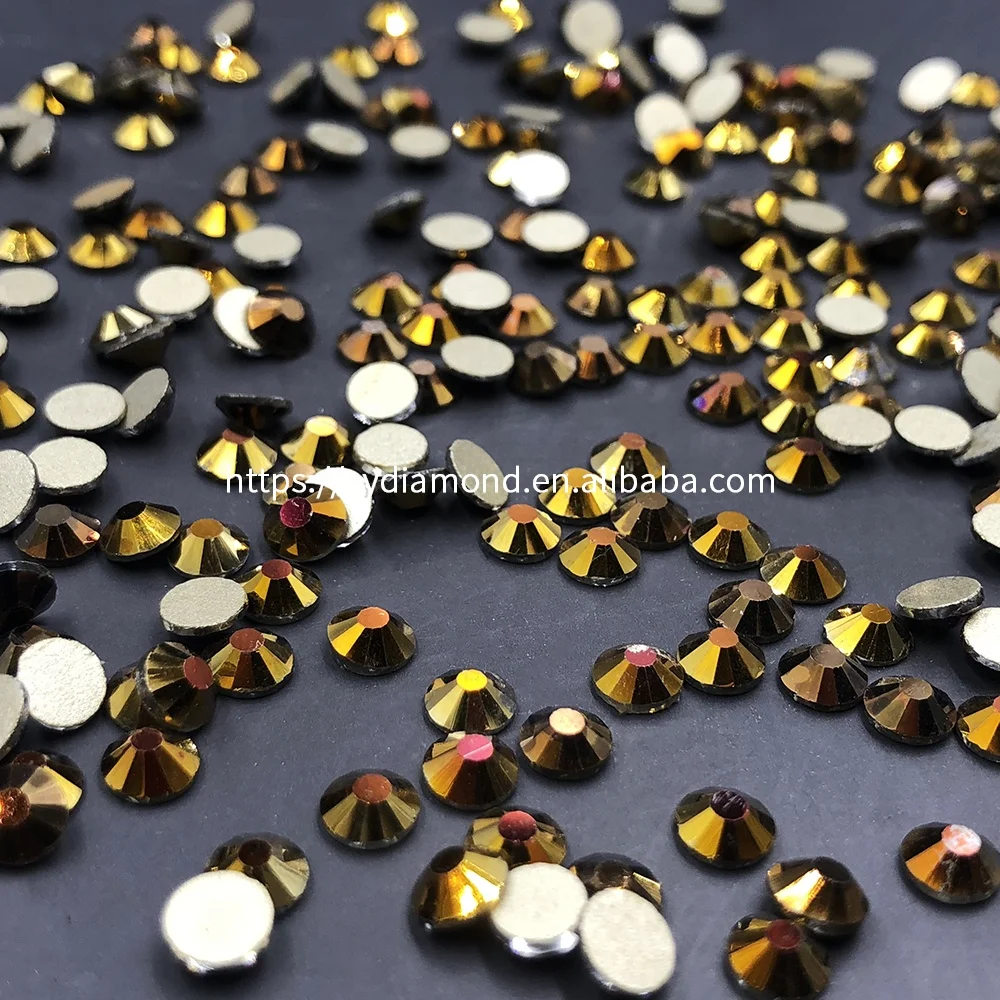 

Wholesale Foil Back FlatBack Crystal Stone For Dresses Glass Non Hotfix Flat Back Rhinestone