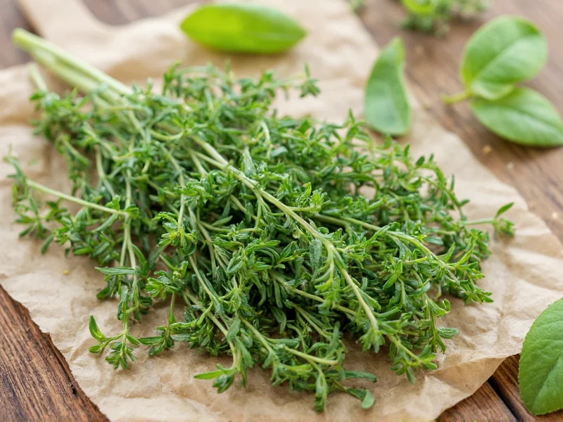 fresh and thyme