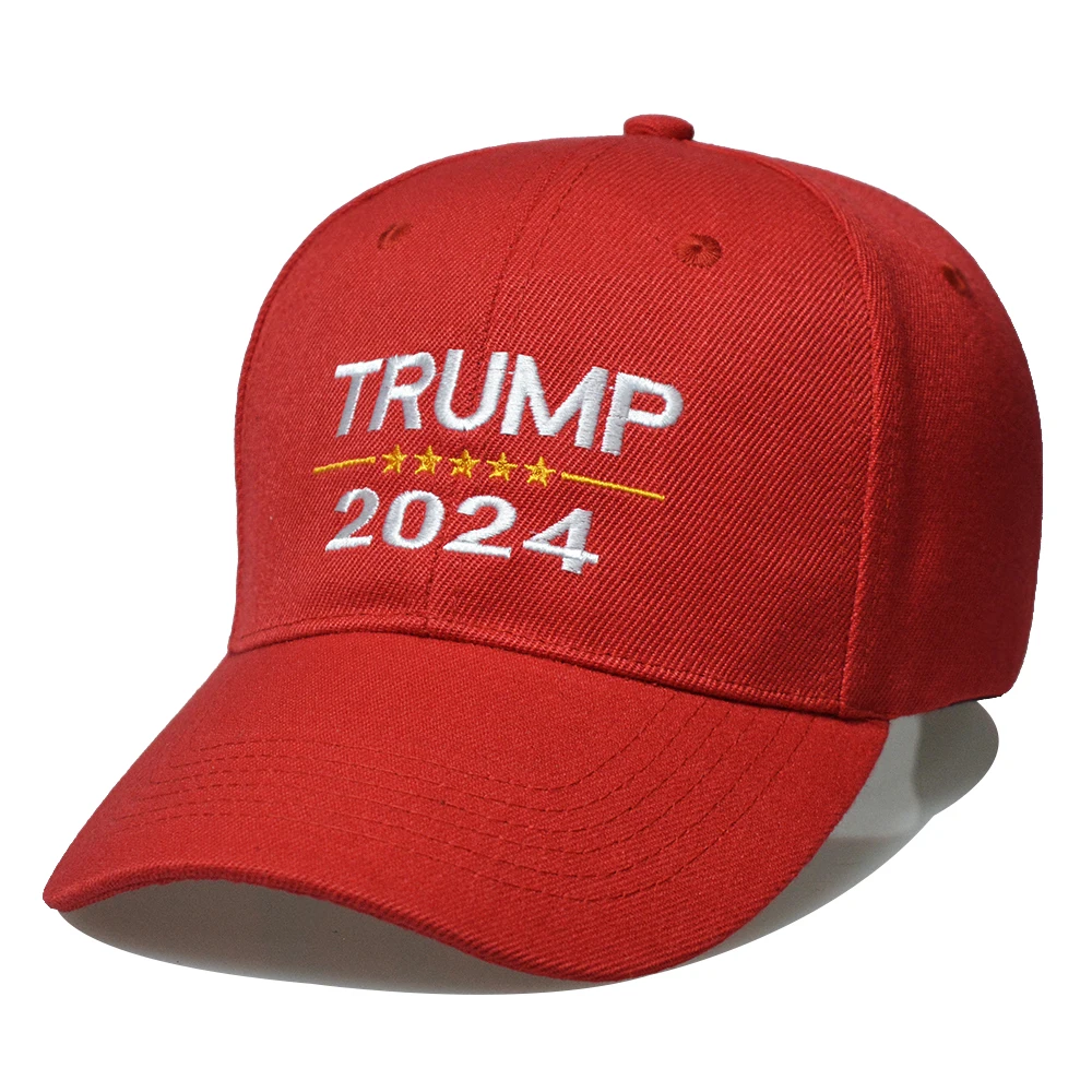 

USA Free Shipping Adjustable Cotton Trump 2024 Hat Dad Hats with American Flag Donald Trump Baseball Cap