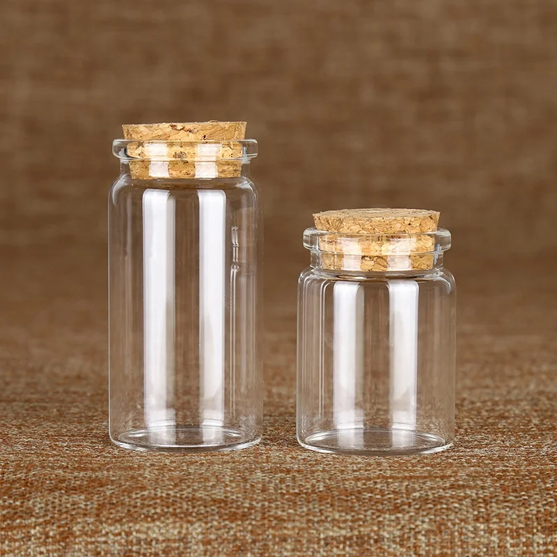 
Mini glass wishing bottle 10ml 15ml 20ml 30ml 40ml Glass Bottle Cork 