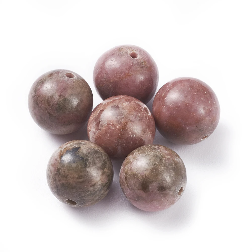 

PandaHall 10mm Round Natural Rhodonite Beads