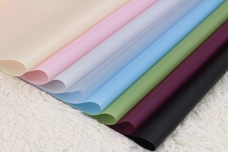 
Wholesale Korean Pure Color Waterproof OPP Gift Wrapping Paper Roll For Birthday, Flower 