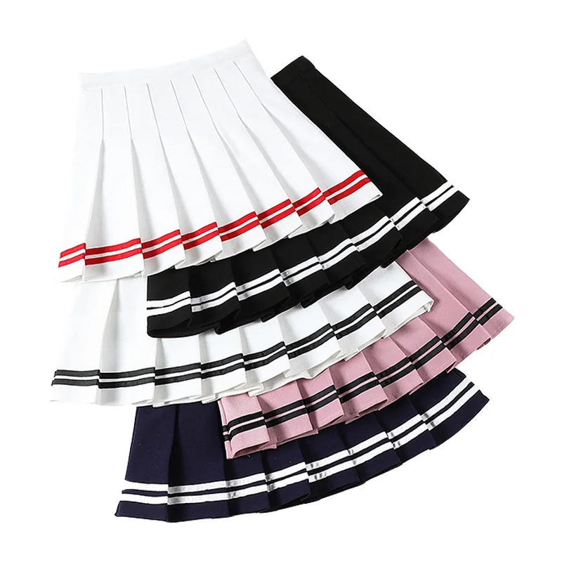 

Women Pleat Skirt Harajuku Preppy Style Plaid Skirts Mini Cute Japanese School Uniforms Ladies Jupe Kawaii Skirt