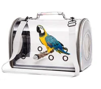 

Bird Carrier Backpack, Bubble Bird Travel Carrier Backpack with Stainless Steel Tray and Standing Perch