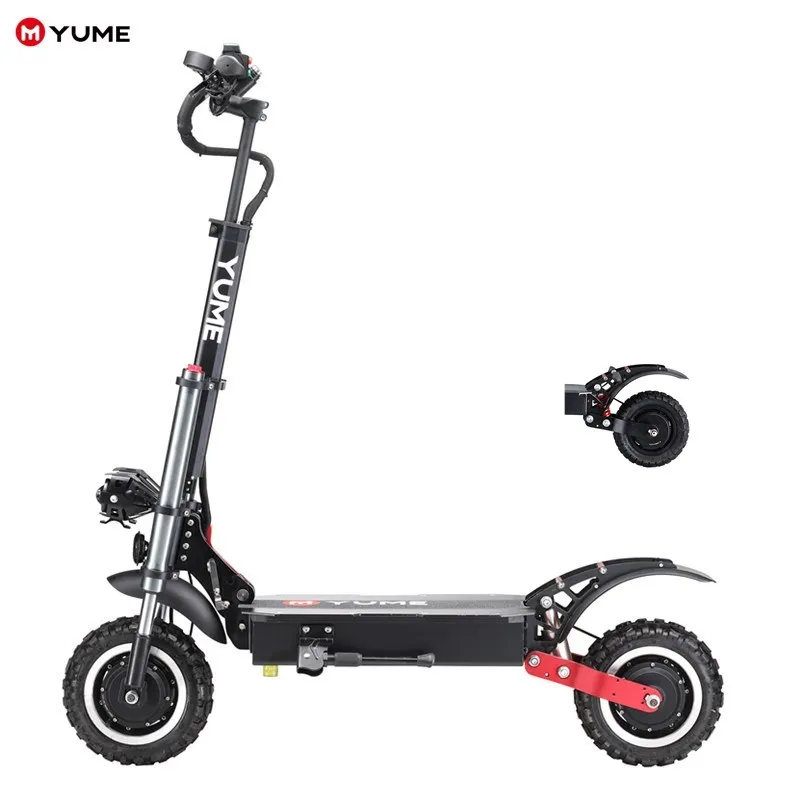 

YUME eu warehouse Y10 2400w powerful electric motorcycles top speed 55-60 mph front and rear disc brake electric escooter with s