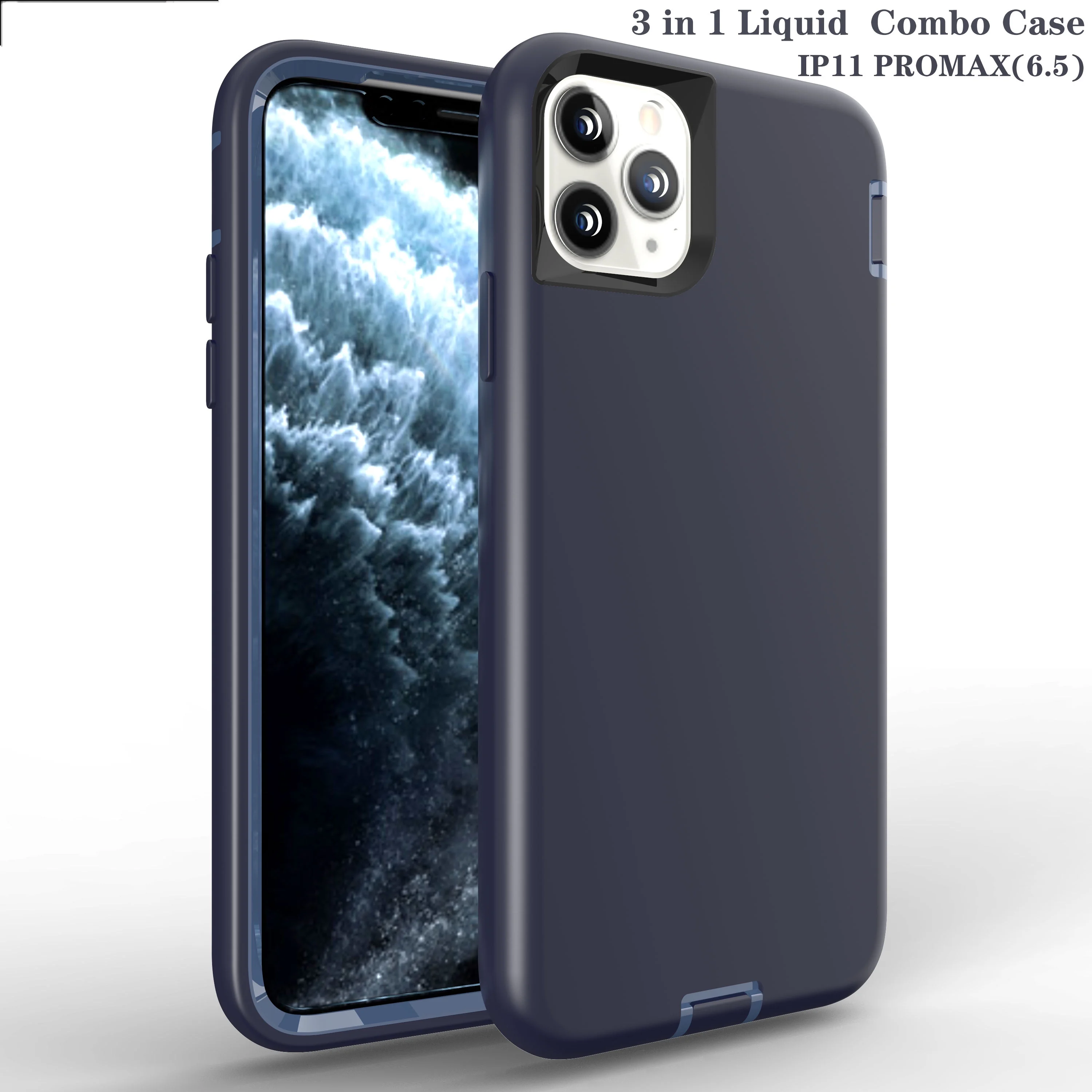 

Heavy Duty Shockproof Protective Liquid Silicone Cover Rugged Case For IPHONE 11 pro max case, 9colors