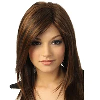 

New Design Women Fashion Long Straight Hair Wig Cosplay Mixing Bob Wig