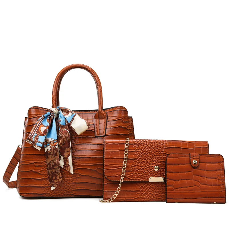 

2021 new 3 piece set of luxury ladies fashion handbag, Customizable