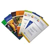 4C printed colorful cover flyers half and three a4 size file folder
