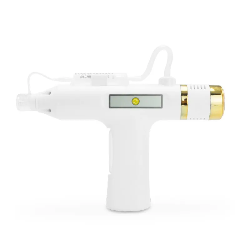 

Ibeier Mesotherapy Gun Injector Hydrating Hot and Cold Nano Crystal Skin Rejuvenation Mesotherapy Injection Gun Beauty Center, White