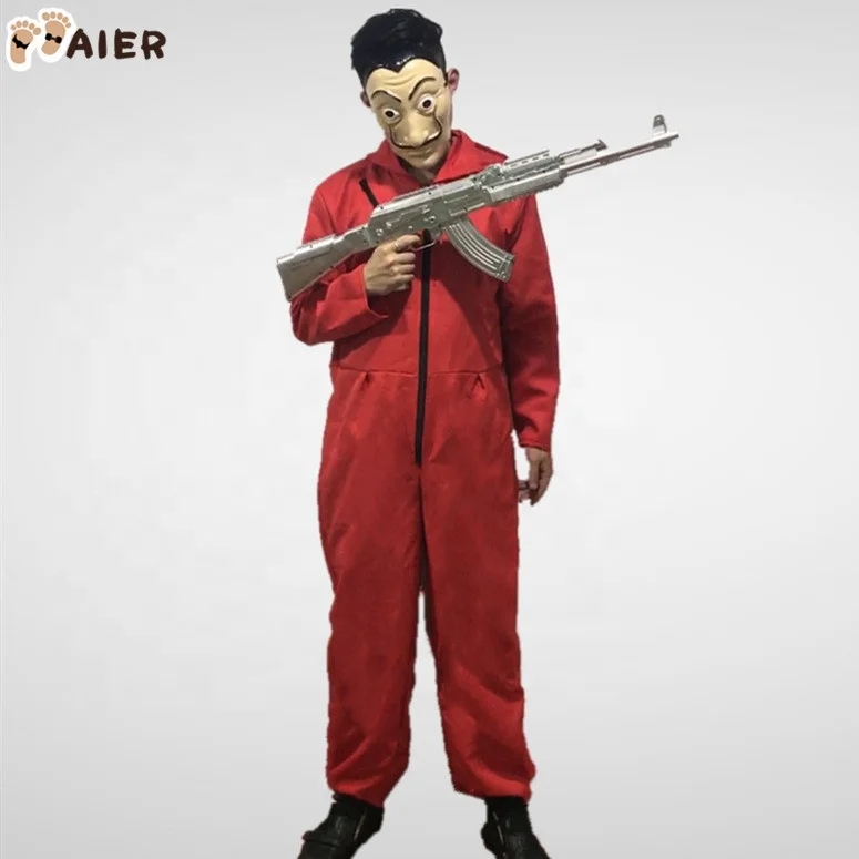 
Halloween Party Money Heist The House of Paper La Casa De Papel Cosplay Salvador Dali Movie Costume 