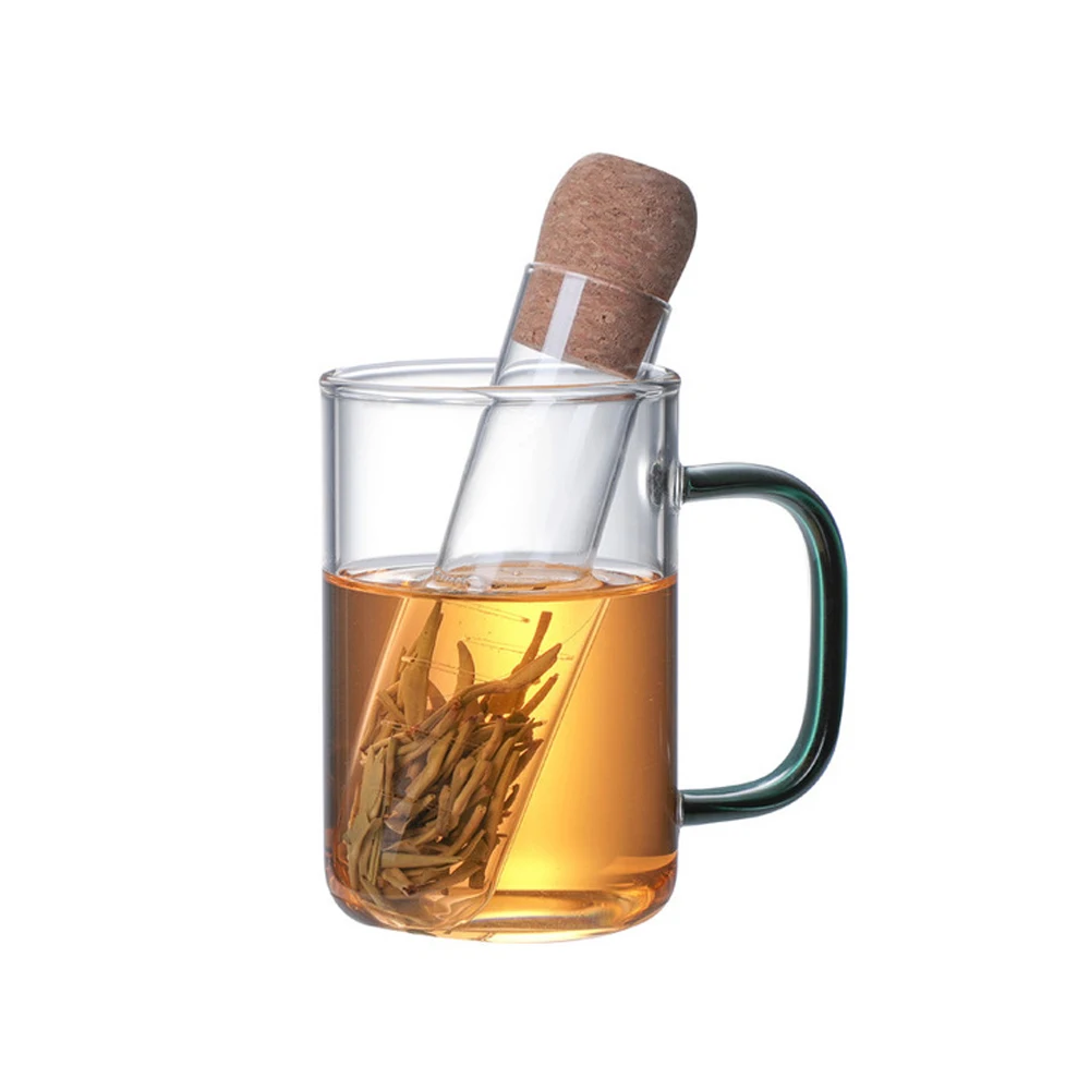 

Pyrex Glass Tube Shape Tea Filter Tea Infuser Food Grade for Bottle Teapot Tea Cup