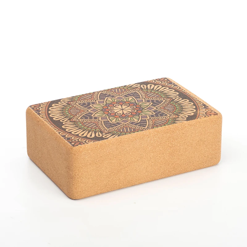 

High Quality Eco-friendly Fitness Custom 3*6*9 Inch Natural Yoga Block Organic Cork Yoga Brick, Customized