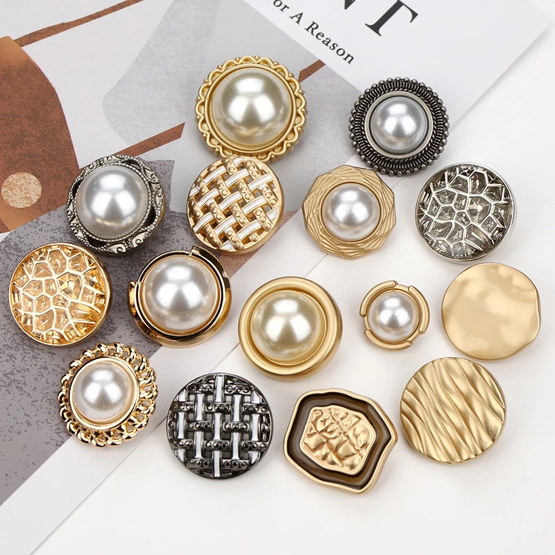 

New metal buttons special inset pearl oil high hand sewing coat small fragrance wind buttons