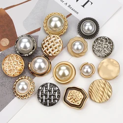 New metal buttons special inset pearl oil high hand sewing coat small fragrance wind buttons