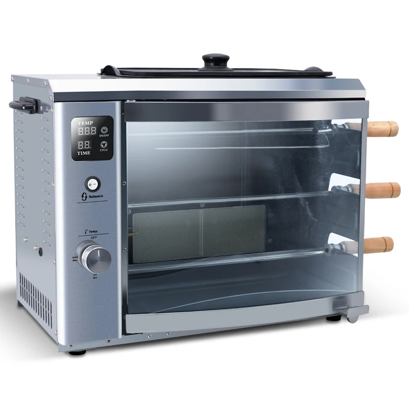 
38L Digital Timer Rolling Baking Electrical Gas Toaster Oven 