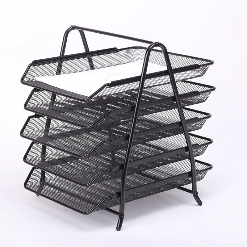 
Metal mesh file tray 