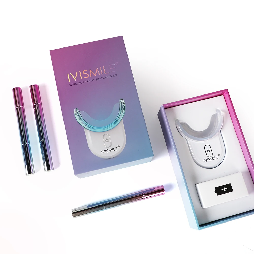 

IVISMILE Dropshipping Europe Approved Private Logo Home Teeth Whitening Device Kits