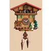 super home decor big retro wooden house wall mounted clock cuckoo clock with bird sound