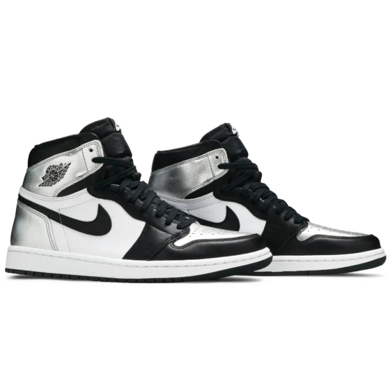 

Top Trend Aj 1 Basketball Jordan 1 Shoes Sneakers Black Silver Toe Air Jordan 1 Retro High Outdoor Men'S Casual Nike Shoes