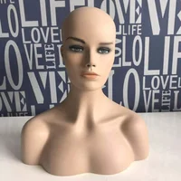 

realistic female head mannequin with make-up face