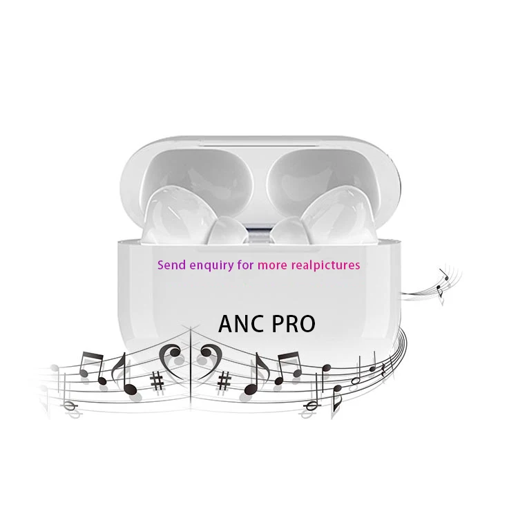 

best sales earphone earbuds Active Noise Cancellation ANC PRO Transparent tws for apple