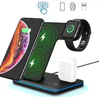 

3 in 1 Wireless Charger Wireless Charging Stand for Apple iWatch Series 5/4/3/2/1 and AirPods Qi Fast Charger Station