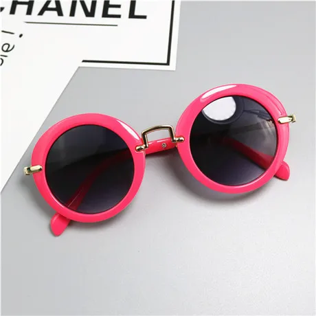 

2021 New pattern Baby Girls Sunglasses Brand Designer UV400 Protection Boys metal rimmed Sunglasses Cool, Colors