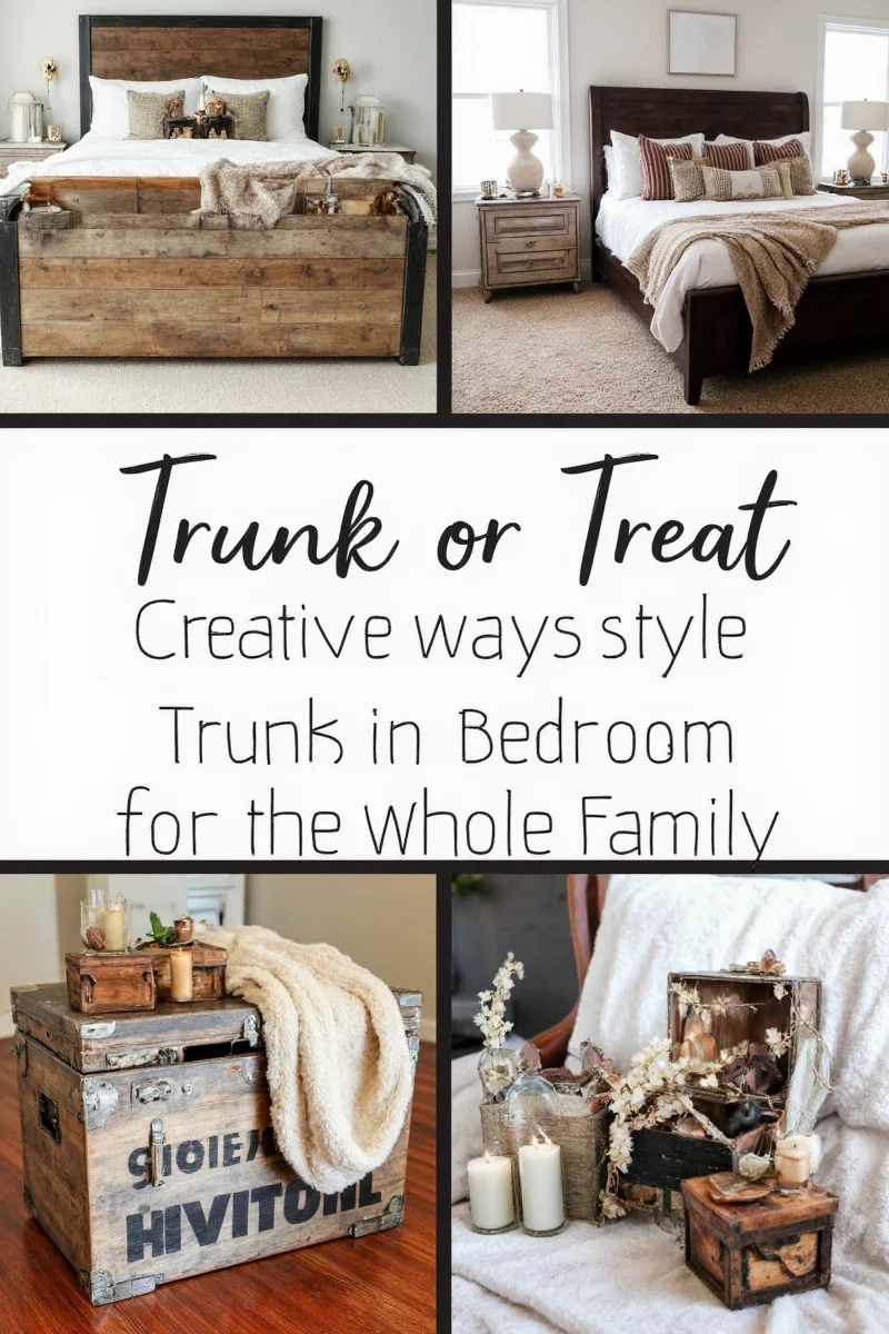 Trunk designed as a pet sleeping area in a bedroom