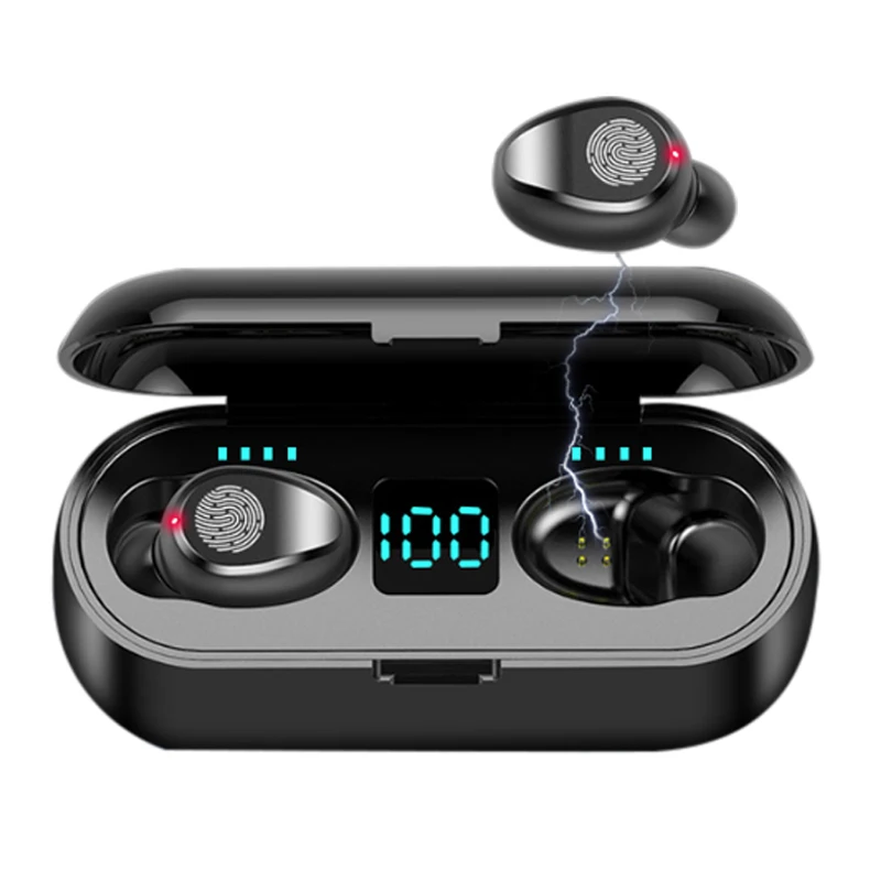 

New Handfree Sport Wireless Earphone Waterproof Earbud Headphone Mini Headset