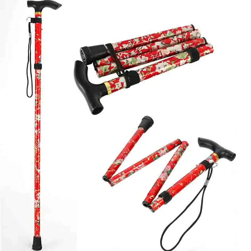 

Trekking Walking Hiking Poles Adjustable Aluminum Alloy 5 Sections Trekking Pole Wholesale