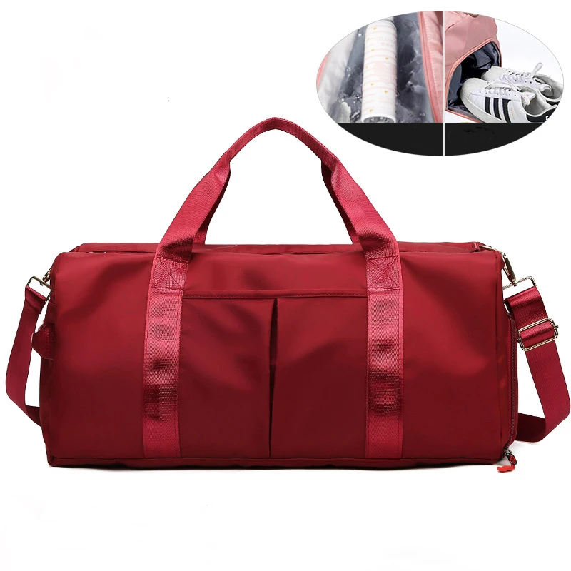 

Wholesale custom women waterproof bags dry wet separated duffel bag with shoe compartment, As details shows /oem