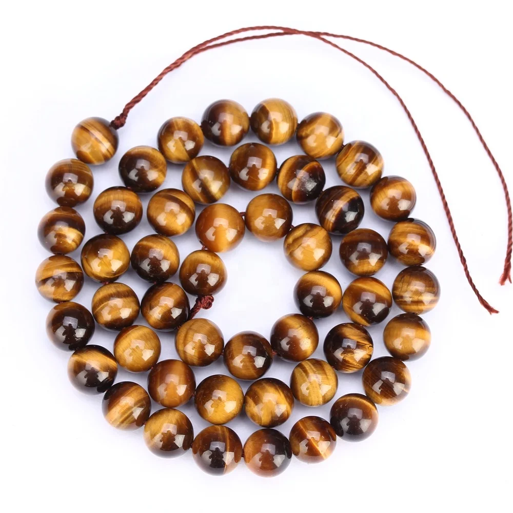 

Natural 8mm Tiger Eye Extremely Fine Smooth Round Gemstone Beads Strand Shop From Supplier At Wholesale Factory Price