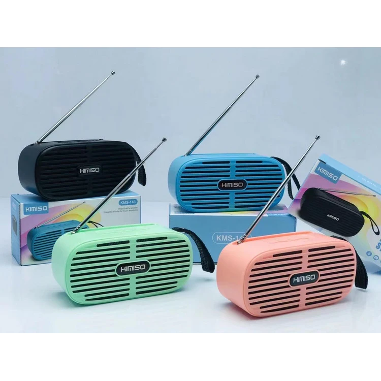 

kms-143 Wholesale Speaker KIMISO Small Multi Function Speaker For Outdoor, Black/red/blue/green