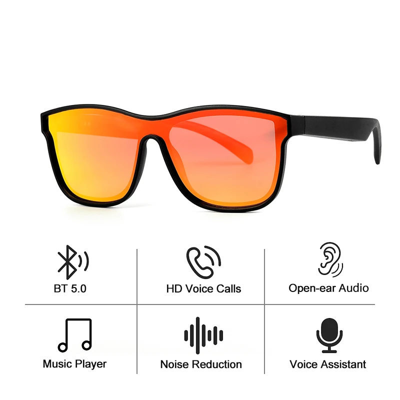 

Smart glasses 2022 Amazon Hot Selling Earphone Bone Conduction Sunglasses Music Glasses smart, 4 colors